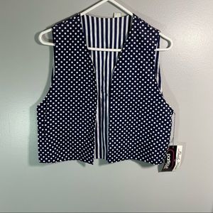 Vintage reversible vest